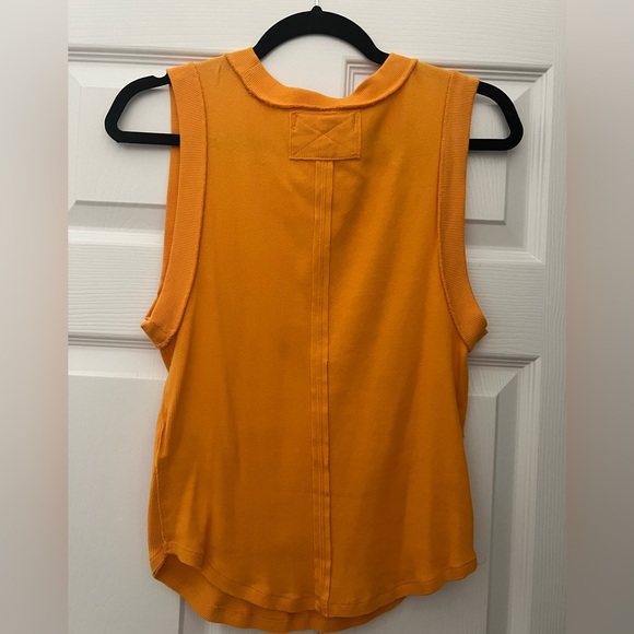 ✨ Free People ✨ Kate Sleeveless Tank Top (Mustard Yellow) - Picture 4 of 7